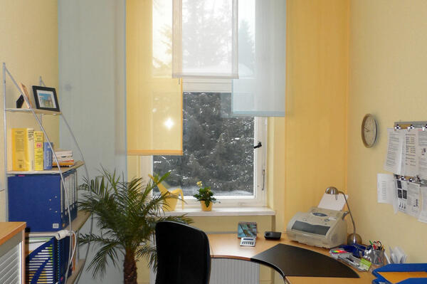 Flächenvorhänge Büro